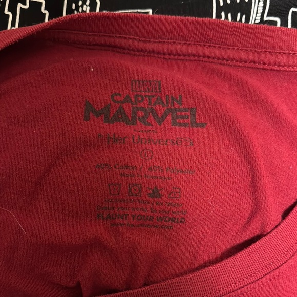 Marvel Red Fitted Graphic T-Shirt - Picture 2 of 3